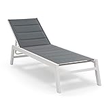 blumfeldt Renazzo Lounge Liegestuhl - Grey Edition, Sonnenliege, Gartenliege, 186 x...