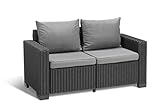 'Allibert by Keter' California 2-Sitzer Gartensofa für Balkon und Terrasse,...