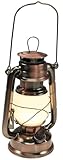 ChiliTec Led Campinglaterne 23cm Campinglampe Dimmbar Batterie mit Bügel Vintage...