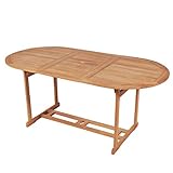 vidaXL Teak Massiv Gartentisch 180cm Esstisch Holztisch Terrassentisch Tisch