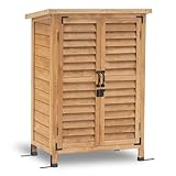 MCombo Gartenschrank Geräteschuppen Werkzeugschrank Outdoor-Schrank Gartenbox 0690,...