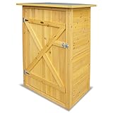 HABAU Gartenschrank Flachdach, 3103, 75 x 56 x 117 cm, mit 2 Regalböden