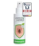 Green Hero Zeckenspray schützt zuverlässig vor Zecken, Mücken & Moskitos 100ml...