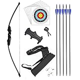 Dostyle Recurve Bogen und Pfeil Set Outdoor Bogenschießen Recurvebogen Jagd 40lbs...