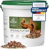 wildtier liebe Eichhörnchenfutter 2kg für Eichhörnchen & Streifenhörnchen I...