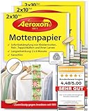 Aeroxon - Mottenschutz für Kleiderschrank - Mottenpapier - 3x20 Stück - Mottenfalle...