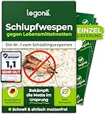 Legona® - Schlupfwespen gegen Lebensmittelmotten / 6X Trigram-Karte à 1...