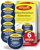 Aeroxon Silberfische Bekämpfen, Silberfisch Köderdose, (6 Dosen) - Silberfische...
