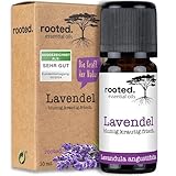 rooted.® BIO Lavendelöl [100% NATURREIN] - Echter Lavendel - Lavandula angustifolia...