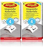 Aeroxon Ungeziefer Köder-Falle 8 Stück – zuverlässiges fangen von silberfische...