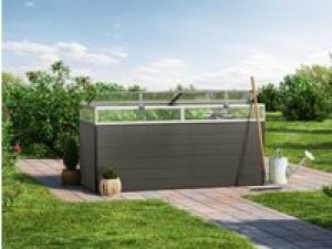 Hochbeet – Alu  195x77x77 cm, MADE IN AUSTRIA, wartungsfrei, 4 Farben, mit Frühbeet erh., Hochbeet Bausatz, Hochbeet Metall, Hochbeet Aluminium