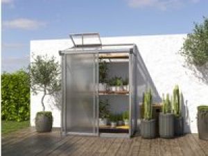 Anlehngewächshaus 159×78 cm, 10 mm, Gewächshaus, Anbaugewächshaus, tomatengewächshaus, tomatenhaus