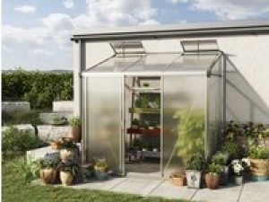 Anlehngewächshaus 229×148 cm, 10 mm, Gewächshaus, Anbaugewächshaus, tomatengewächshaus, tomatenhaus