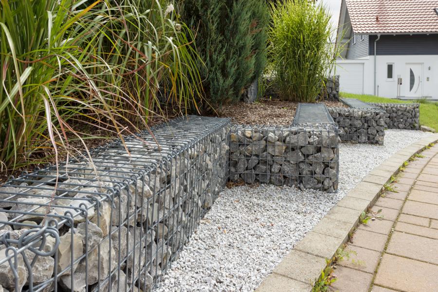 Gabionen aufbauen gelebte Gartenliebe