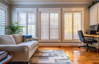 Wohnzimmer mit Sonnenschutz