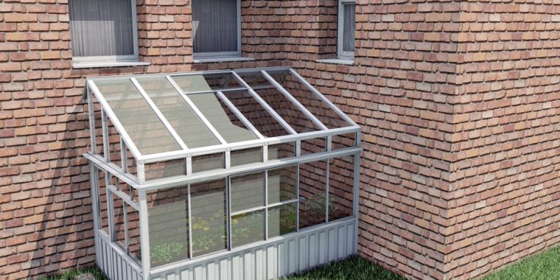 Gärtner Pötschke Silver Line Anlehngewächshaus mit Stahlfundament