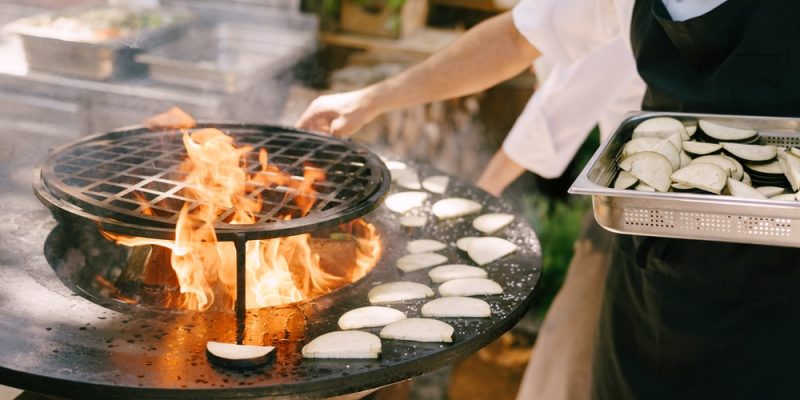 Feuerschale mit Grill