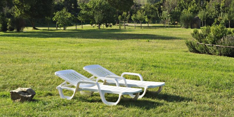 Gartenliege aus Kunststoff