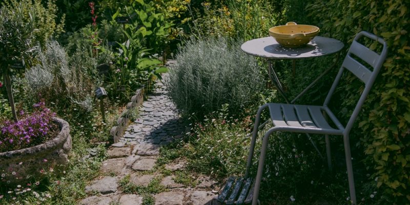 Gartenstuhl aus Metall