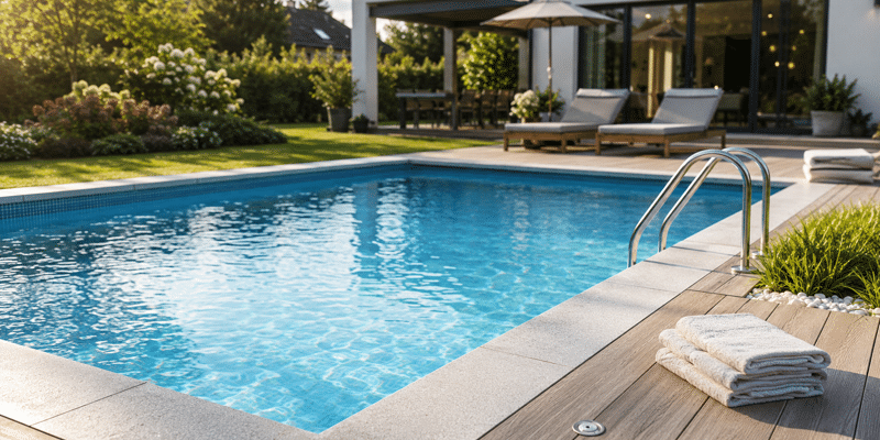 Salzwasserpool im Garten: Ist das möglich und für wen lohnt es sich dann?