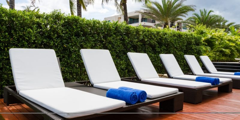 Polsterauflage für Gartenliege